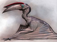 Concept art as a pterosaur.
