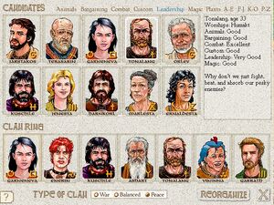 Reorganize Clan Ring Screen