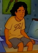 Tom wearing a yellow shirt rather than his usual red shirt (Season 2 Episode 14)