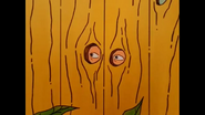 Dale Gribble hiding behind fence