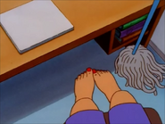 Peggy Hill's red toenails