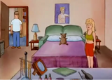 Luanne cries tears of joy when she realizes Hank wants her back home