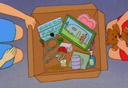 Luanne's family portrait among her belongings