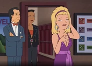 Luanne dressed up in "Strangeness on a Train"