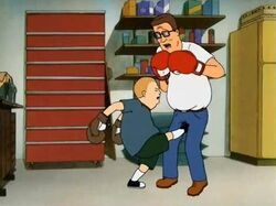 KING OF THE HILL, John Redcorn, Bobby Hill, Hank Hill, Spin The Choice,  aired 11/19/00, 1997-present, TM and Copyright © 20th Stock Photo - Alamy