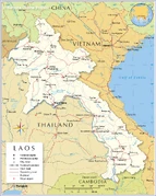 Laos map image