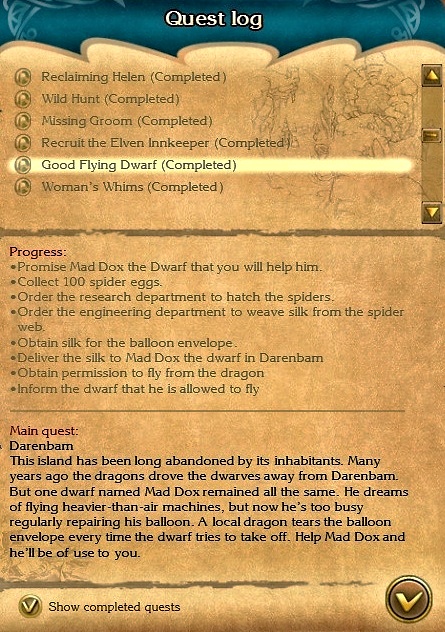 Darenbam Quest Logs Gallery | King's Bounty - Dark Side Wiki | Fandom