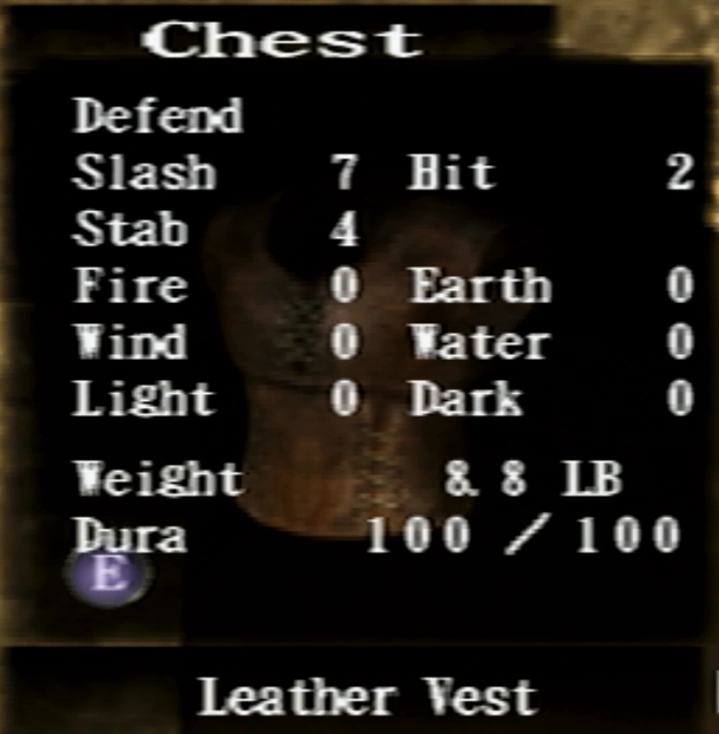Leather Vest King's Field Wiki Fandom