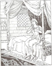 ...That's when she discovered the little key that had been concealed in the rose's leaves (1st Edition).