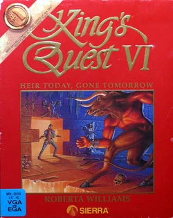 King's Quest VI - Boîte PC - Version Française 1992 - Sierra - Disquettes 3.5