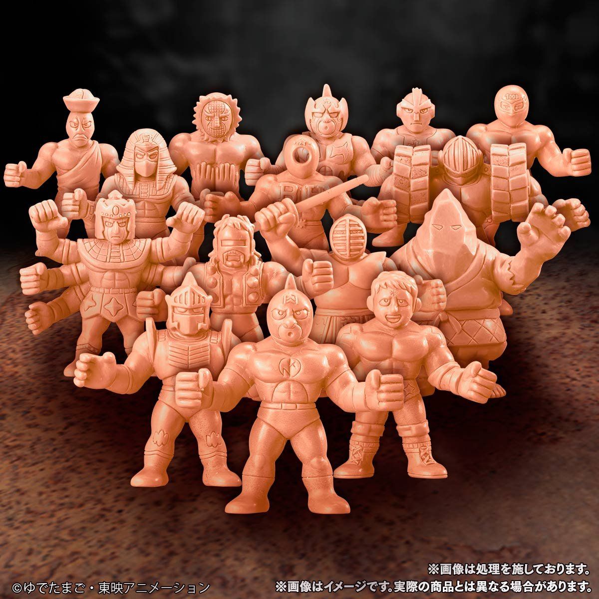 Kinnikuman kinkeshi glitter exogini Rambo ninja oro brillo raro