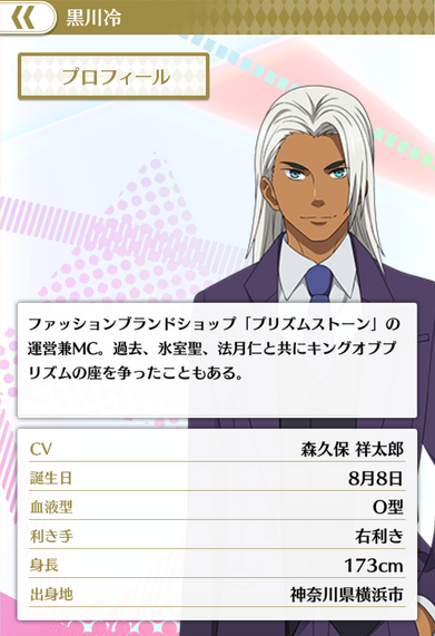 プリズムスタァのプロフィール King Of Prism プリズムラッシュ Live Wiki Fandom