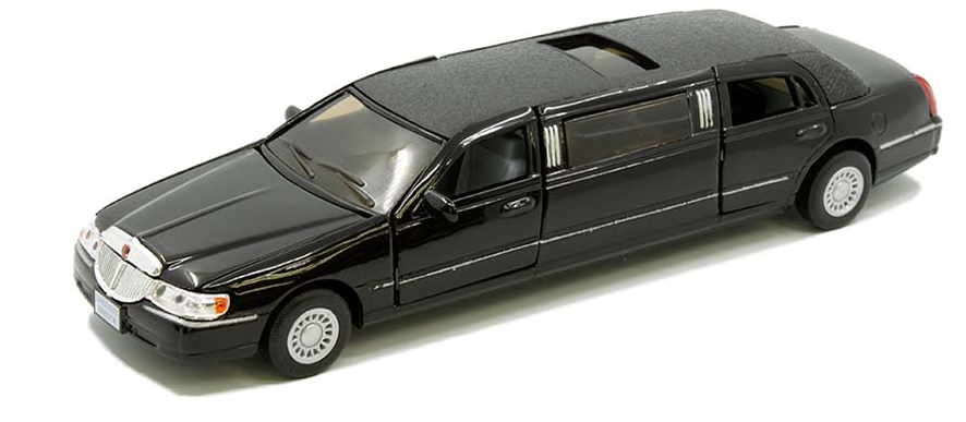 kinsmart 1999 lincoln town car stretch limousine