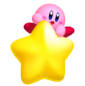 Kirby With Warp Star