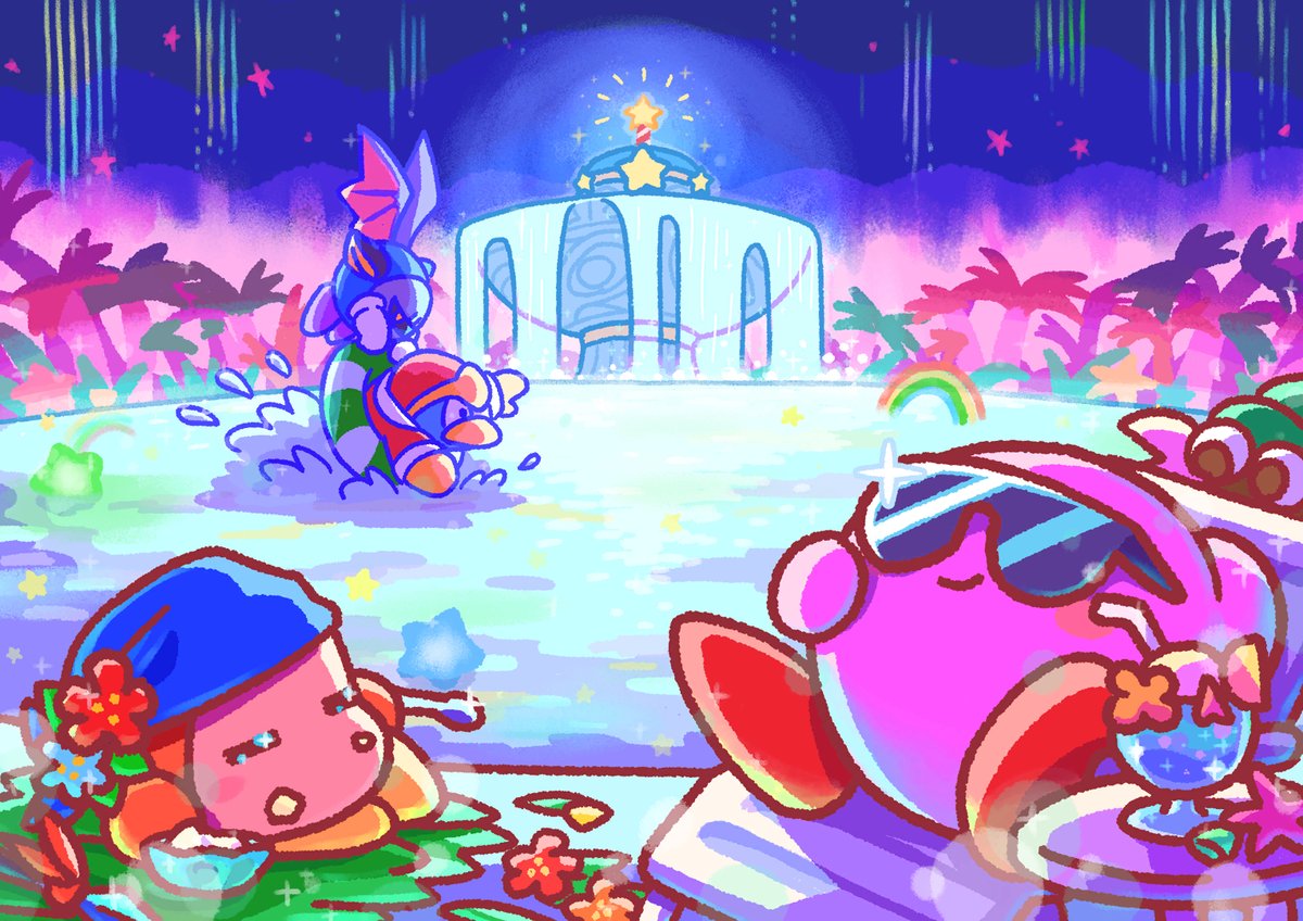 Fountain of Dreams' 💫⛲️ My first kirby fanart! I don't know why