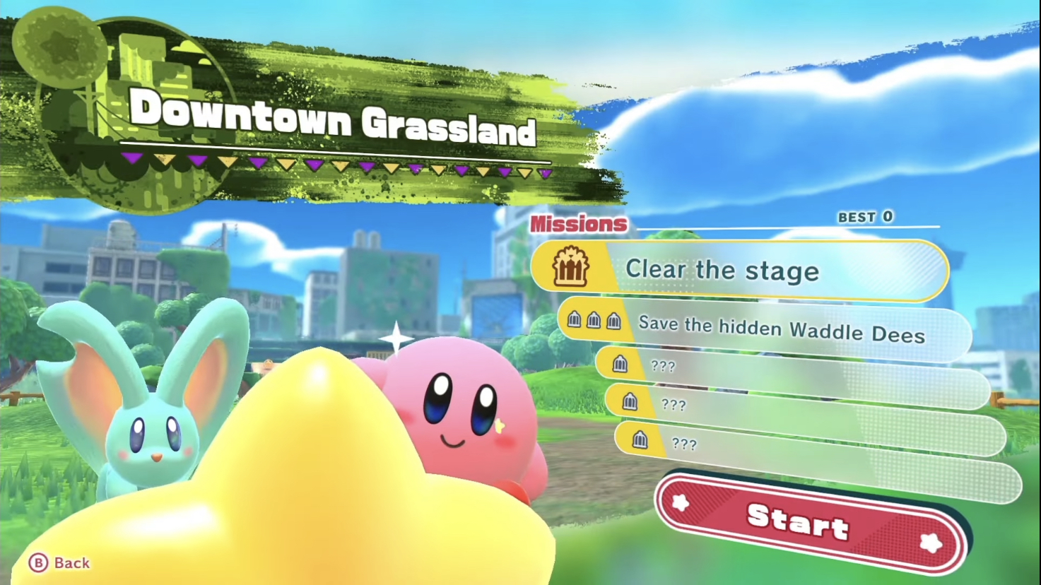 Kirby's Extra Epic Yarn - Gameplay Walkthrough Part 1 - Grass Land