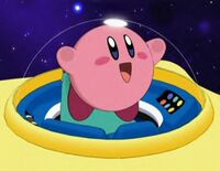 Kirby freut sich, nach Traumland zu kommen