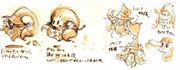 Vividria's concept art. Paintra and Drawcia are labeled as "姉様", seemingly confirming the two and Vividria to be siblings.