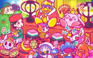 Hinamatsuri (Doll Festival) artwork from the official Kirby twitter