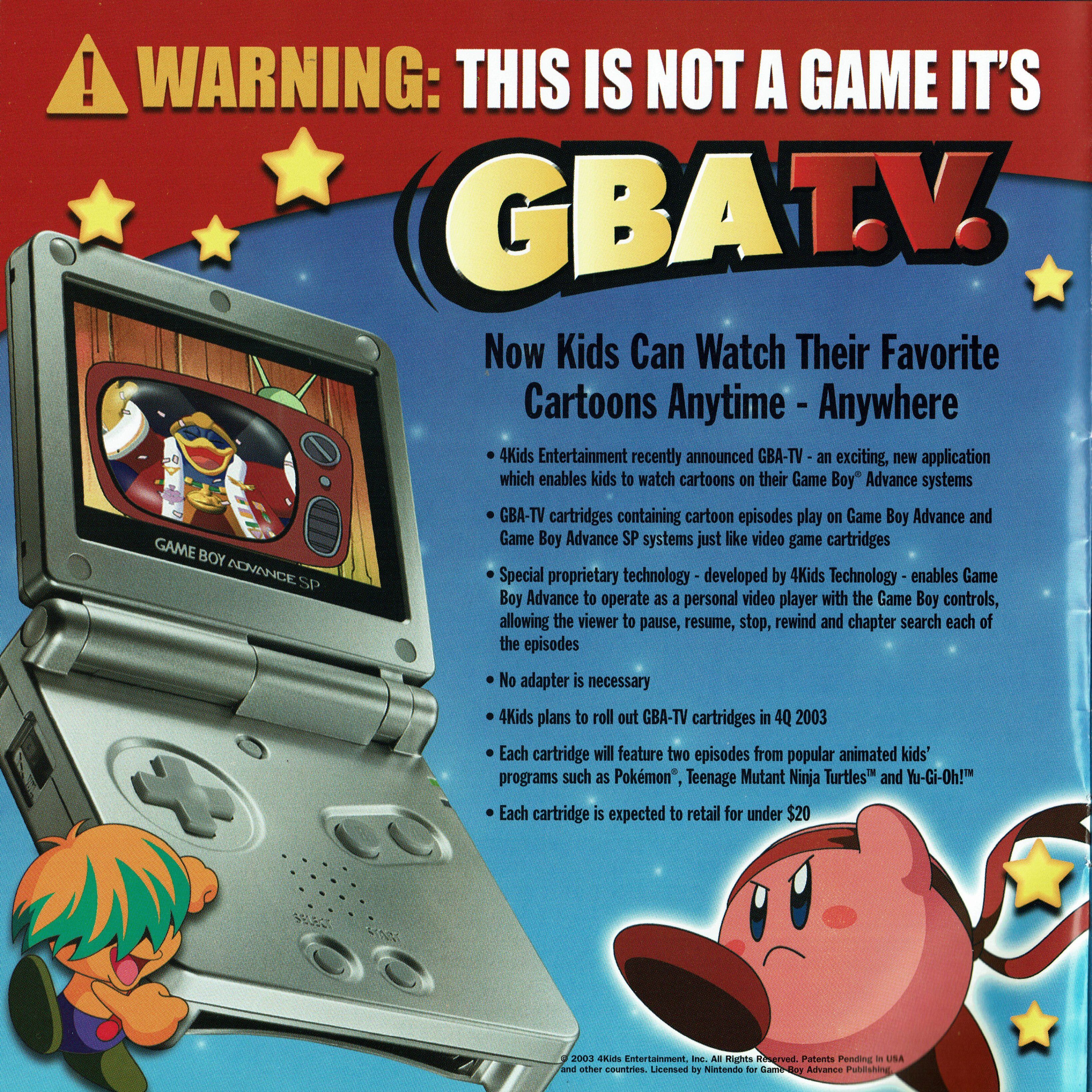 trådløs Frugtbar strand Kirby: Right Back at Ya! (GBA T.V.) | Kirby Wiki | Fandom