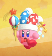 Gorro de Marx en Kirby Fighters 2 (Kirby Rayo)