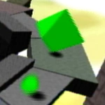 緑の個体の弾攻撃