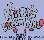 The title screen. (Game Boy Color)