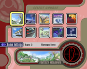 Air Ride's course selection screen