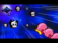 Skullions attack the Kirbys in a cutscene.
