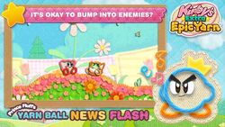 Kirby's Extra Epic Yarn Only Playable In 2D, Listed For New 3DS