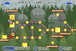 Kirby And The Amazing Mirror Map World Map And Area Maps | Kirby Wiki | Fandom