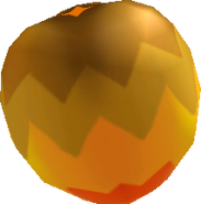 Model render of the Coconut with the cartoony texture.