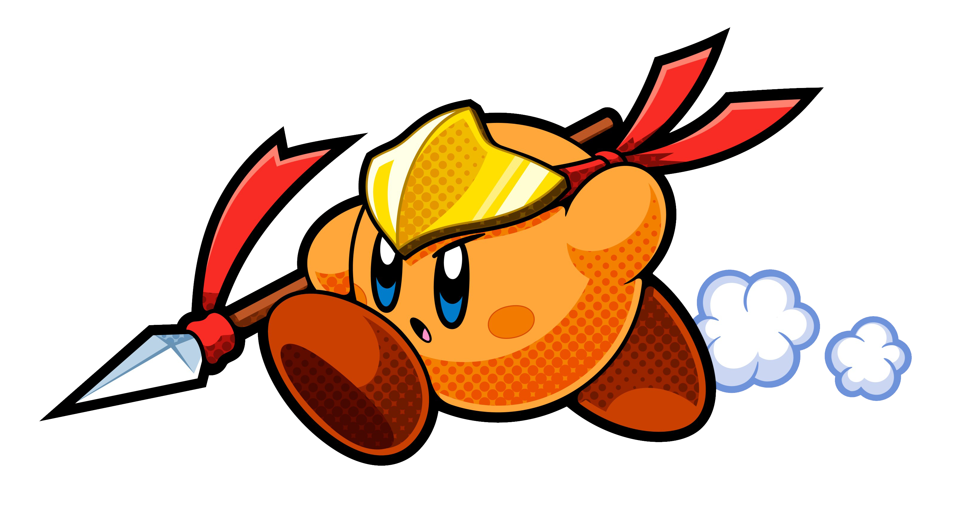 Kirby: Battle Royale [3ds]. Герой игры Кирби. Злой Кирби. Orange Kirby.