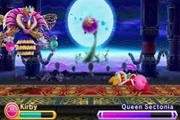Kirby peleando contra la                                          En el fondo se ve la planta de ensueño