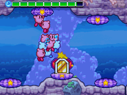 The Kirbys break Shellmic's shell.