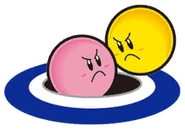 En Kirby's Dream Course (con Kirby).