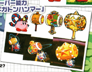 Artwork conceptual de Gran martillo en Kirby's Return to Dream Land.