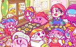 Valentines Day artwork from official Kirby Twitter (cameos as a cookie)