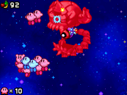 Necrodeus' central eye being damaged.