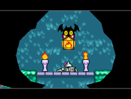 Gloomybat robándole la linterna a un Gnight.