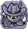 Meta Knight's cutout in Kirby Super Star Ultra (Kirby on the Draw)