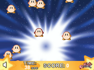 Waddle Dees move up the screen.