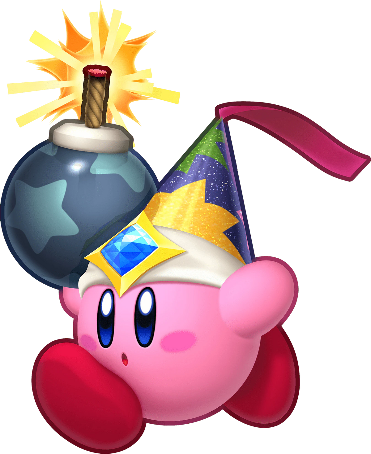 Did anyone else notice that Kirby had a Met Hardhat in the Kirby