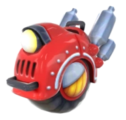 Modelo de Gran Wheelie en Kirby Triple Deluxe (DX).