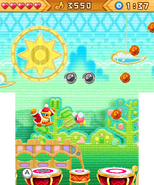 Prados verdes 3 RdD.png (290 kB) Dedede se encuentra con un Bronto.