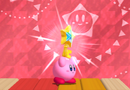 Kirby portando una llave en Kirby's Return to Dream Land