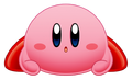 Kirby crouching