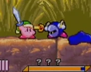 戦闘中はメタナイトの色になっている(鏡の大迷宮)