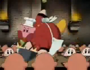 Kirby makes Fryclops taste his cooking.