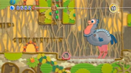 Behind said patch was a formerly extinct bird, which Kirby can use to reach the Totem Pole.
